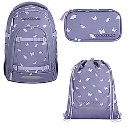 Coocazoo Mate Reflective Wings Schulrucksack Set 3tlg