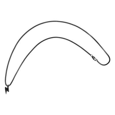 Kette ohne Anhänger ADELIA´S "Halskette mit Anhänger – aus Edelstahl", schwarz, Halsketten, Damen, 61cm, Edelstahl, Perfekt als Geschenk für besondere Menschen