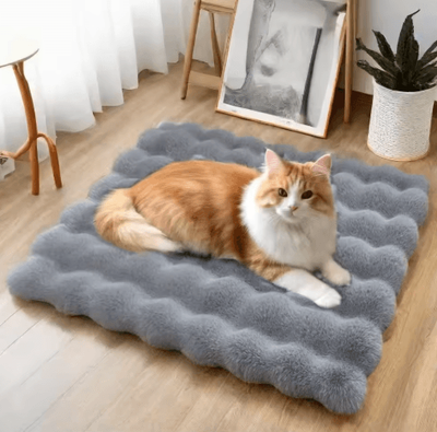 Inspire Picks All Season Plush Pet Sleeping Mat For Cats & Dogs mat gray l 70x90cm