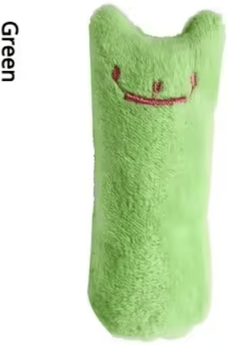 Inspire Curations BiteBuddy Plush Catnip Thumb Chew Toy green