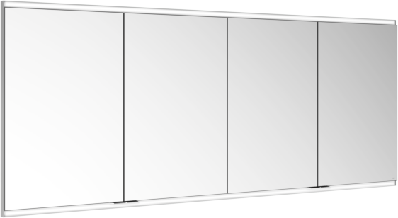 Keuco Royal Modular 2.0 Spiegelschrank 800410190000500 1900 x 700 x 120 mm, 2 Steckdosen, 2 Doppel-USB-Ladestellen, Wandeinbau, 4-türig