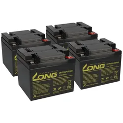 Akku-Satz 48V 50Ah mit 4x Kung Long WP50-12NE für E-Rex 1500