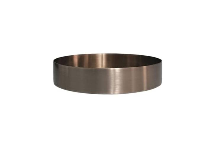LIAN16PENG Verandas runde, minimalistische Abtropfschale, Edelstahl, gebürstete Oberfläche, Untersetzer für drinnen (XXL)