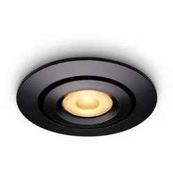 LED-Einbaustrahler Piccolo Schwarz 3 w dimmbar IP44