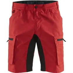 Stretch Service-Shorts "1449" - C50 - rot/schwarz
