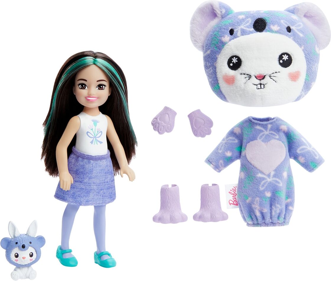 Barbie Chelsea Cutie Reveal Serie Disfraces Conejo koala.