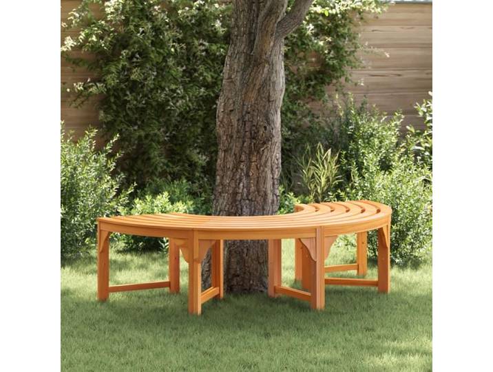 NEW 2025  Canapé de jardin - GKO - Banc de jardin - en bois solide d'eucalyptus demi-rond de 160 cm - @@U14108060