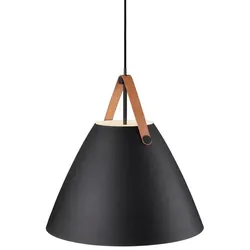 design for the people by Nordlux Pendelleuchte STRAP 48, 48cm, E27, IP20, Metall, schwarz NORD-84353003
