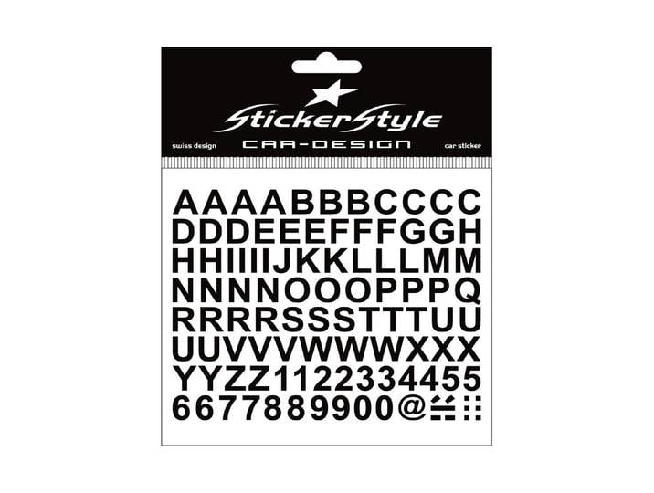 StickerStyle Sticker Alphabet schwarz