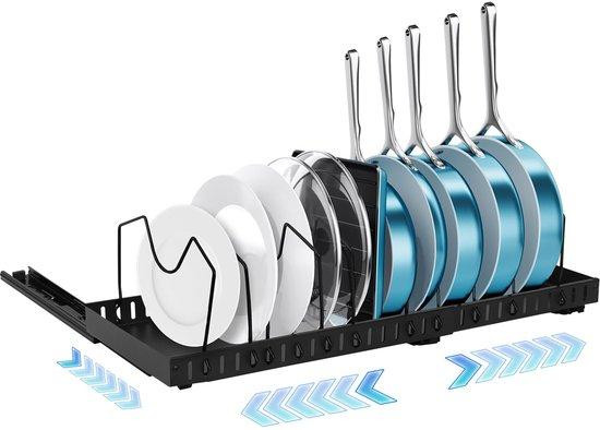 Benza Ruimtebesparende pan- en dekselhouder voor de keuken
