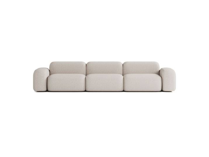 Canapé Modulable 5 places en Tissu Beige