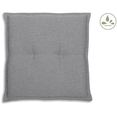 Hockerauflage GO-DE, grau (hellgrau), B:38cm H:5cm T:38cm, Bezug: 100% Polyester, Polsterauflagen, wasserabweisend
