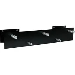 Szagato Garderobenleiste Design 13, 50x9cm, 5 Haken, schwarz (N-Anordnung) (Hakenleiste Garderobenhaken Wandgarderobe)