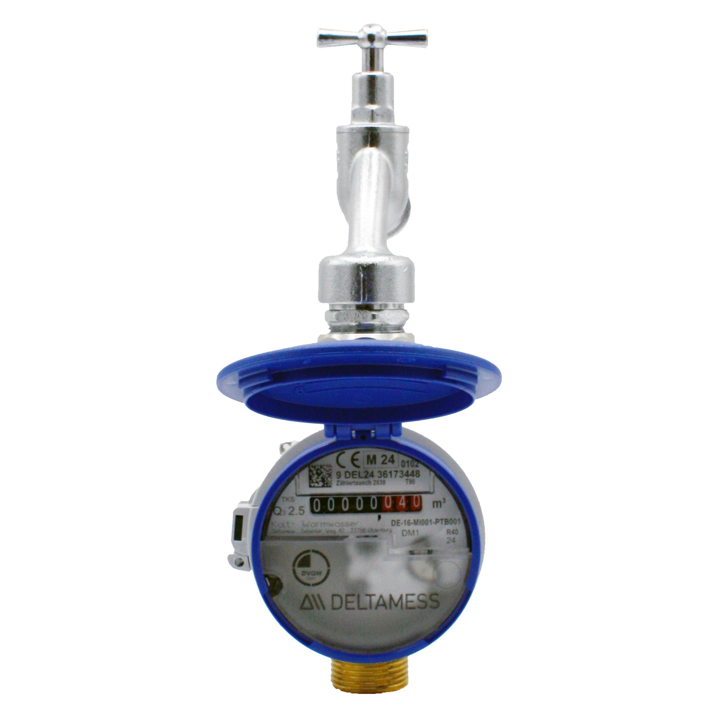 Magni Deltamess Zapfhahnzähler TKS T90 smart M G 3/4 AGx110mm, Q3 2,5 cbm/h (11149)