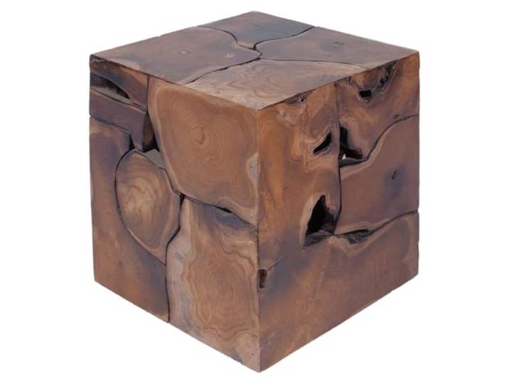 vidaXL Krukken 4 st. 40x40x45 cm massief teakhout bruin