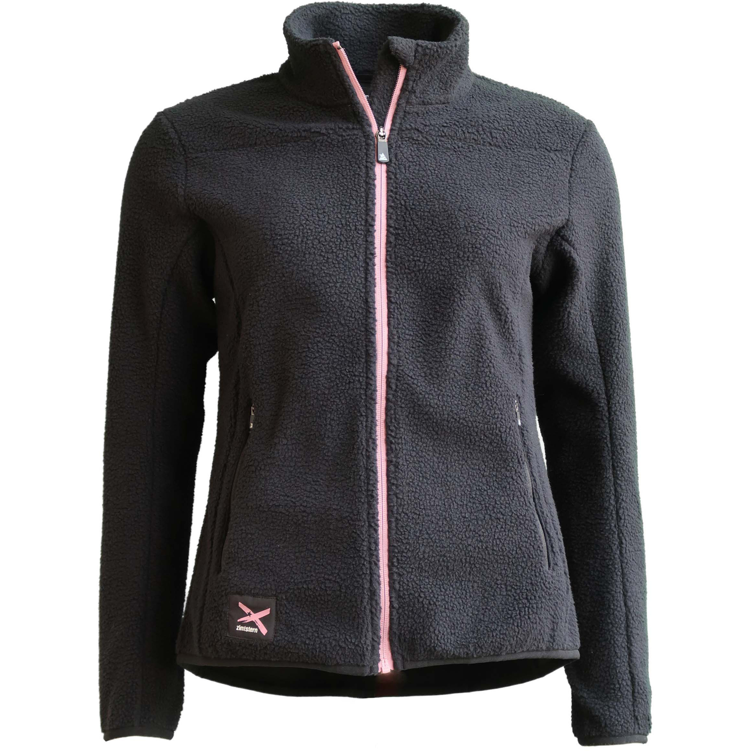 Zimtstern Fjellz Teddy Fleece Damen Fleecejacke grau Größe M Mountainbike Windabweisend