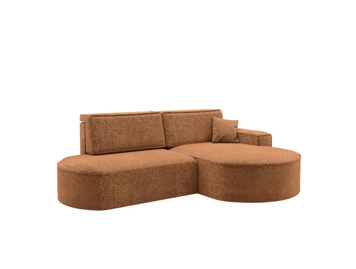 Kaiser Möbel Ecksofa Modena Pro - Komfort Und Stil stoff Arena Orange Rechts, Holz, L-Form, 278x179 cm, Wohnzimmer, Sofas & Couches, Wohnlandschaften, Ecksofas