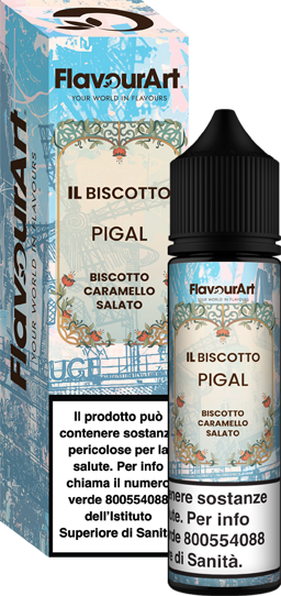 Flavourart Pigal Liquido Shot 20ml Biscotto Caramello Salato