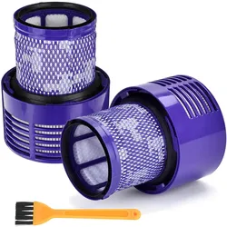 Roboparts 2 x Hepa Filter für Dyson V10, Staubsauger Zubehör, Violett