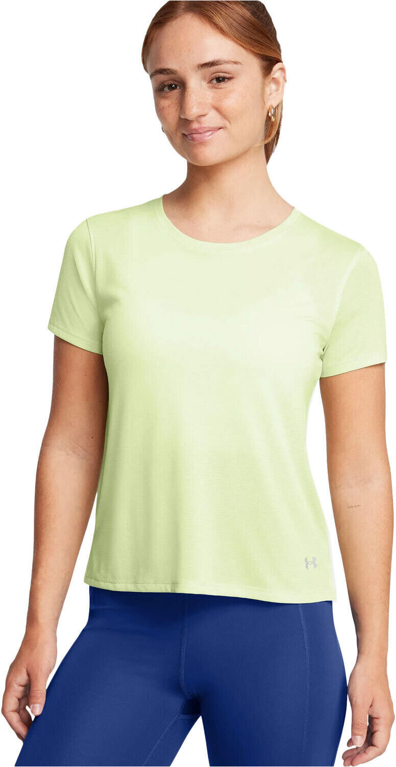 Under Armour launch camiseta entrenamiento manga corta mujer Verde (L)