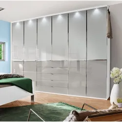 Wiemann Kleiderschrank Shanghai 2 300 x 236 cm Glas Weiß