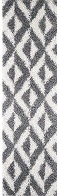 KAS Rugs Pax Plush Mid-Century Chevron Shag Area Rug