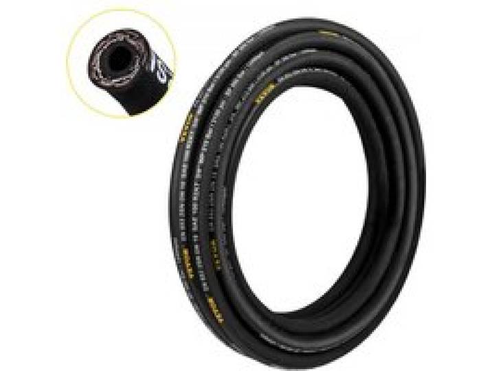 VEVOR Hydraulische slang 0,6 cm x 100 m, opgerolde hydraulische slang 5800 PSI, rubberen hydraulische slang met 2 zeer trekvaste stalen draadvlechten, bulk hydraulische slang -20 ℃ tot 140 ℃
