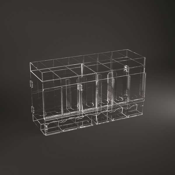 Gamegenic Booster Dispenser, 6 Compartments, Card Game Accessories Organizer