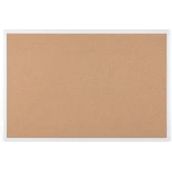 Bi-Office Antibakterielle Korktafel mit weiß lackiertem Aluminiumrahmen 180x120cm