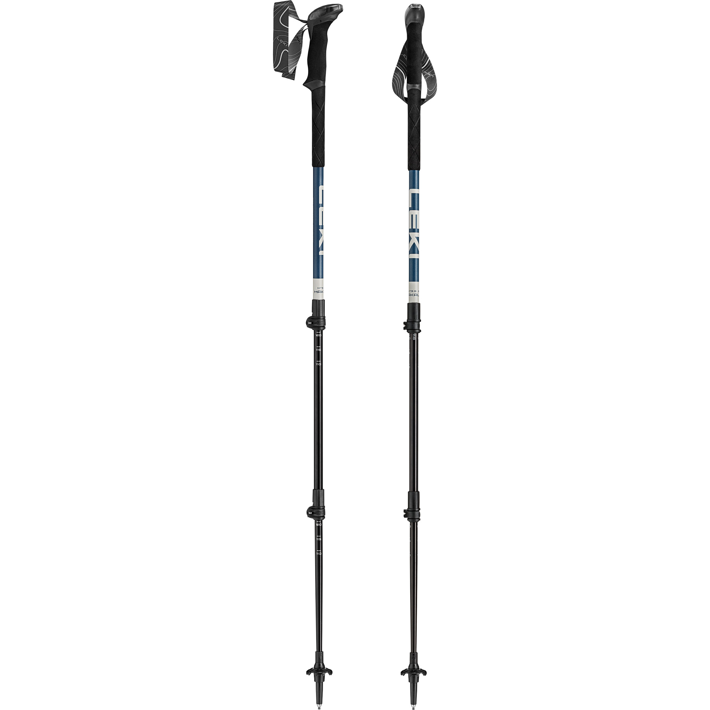 Leki Makalu Wanderstöcke Wanderstöcke & Trekkingstöcke blau Größe 110-145cm Camping