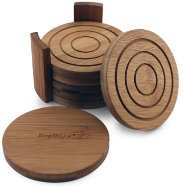 BergHOFF Bamboo Coaster (7-piece Set)