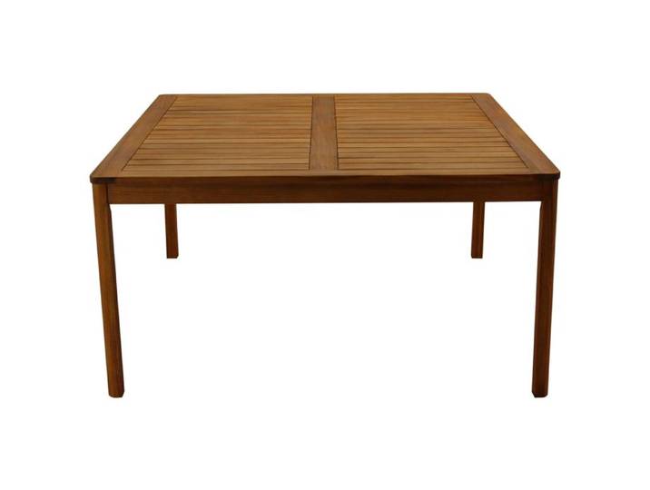 Miliboo - Table de jardin carrée en bois massif L147 cm AKIS