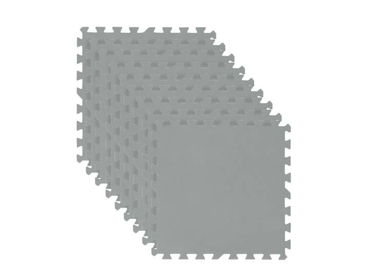 Pool Bodenschutz Fliesen grau 9er Set 50 x 50 cm