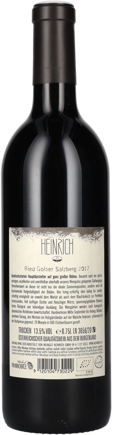 Weingut Heinrich Heinrich Salzberg 2017 13,5% Vol. 0,75l