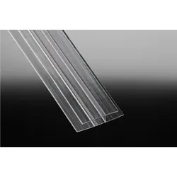 T&J Polycarbonat H-Profil 6000 mmnfür 16 mm, glasklar