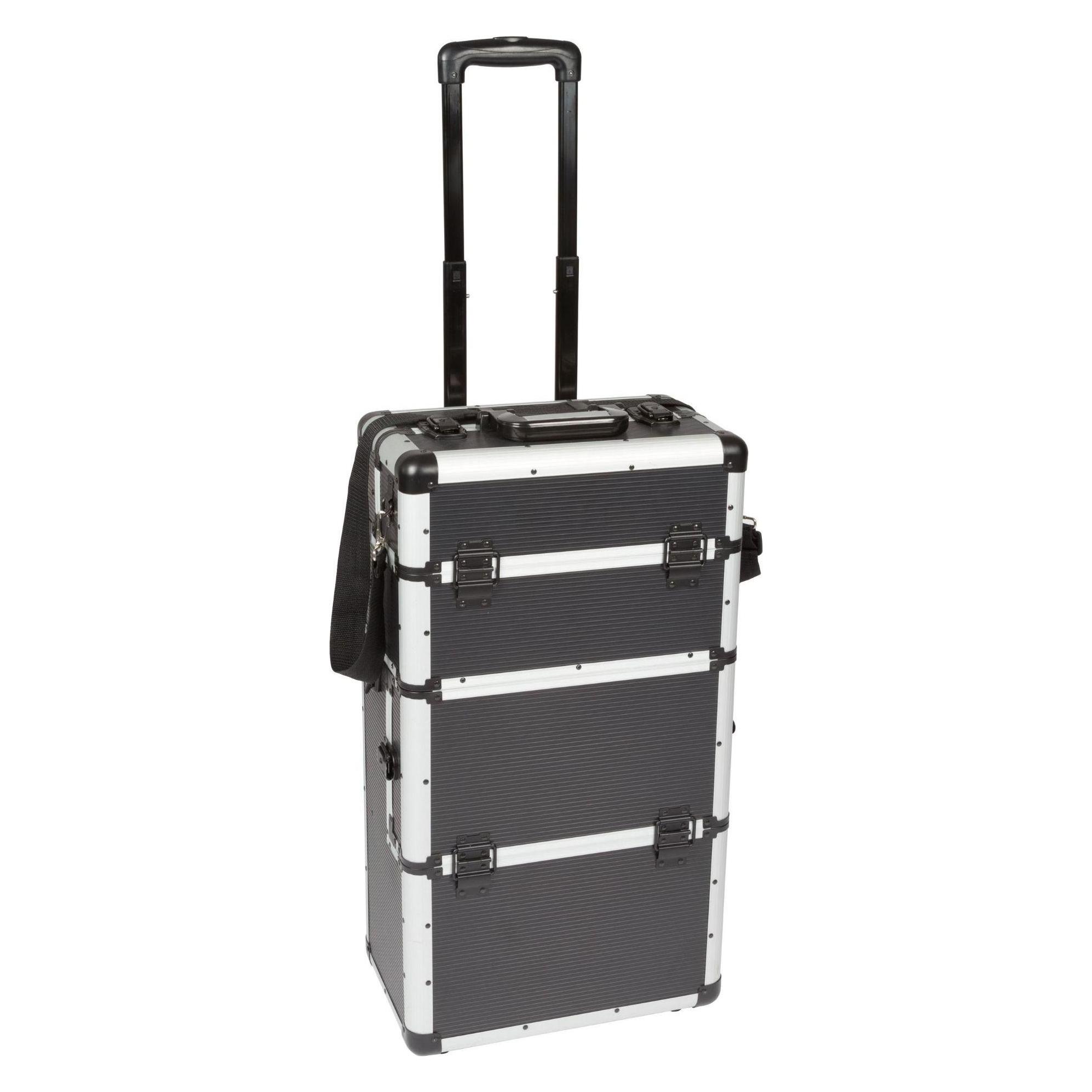 Velleman TROLLEY-KOFFER - ALUMINIUM - 370 x 225 x 670 mm - SCHWARZ (1827-CJ)