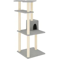 vidaXL Kamelen (123 cm, Hellgrau), Katzenbaum