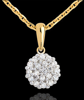 Edenly AnhÃ¤nger Kaleidoskop in Gelbgold - 19 Diamanten