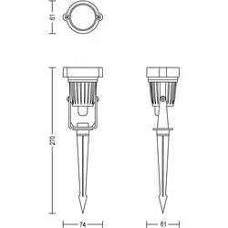 Philips, Gartenbeleuchtung, NC Lums (180 lm, IP44)