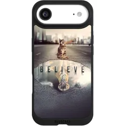 Nivocase Handyhülle für Apple iPhone Air Hülle NIVOpure Case Schwarz Motivation Tiere Tiger (Apple iPhone Air), Smartphone Hülle, Schwarz