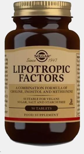 SOLGAR LIPOTROPIC FACTORS 50 COMPRIMIDOS