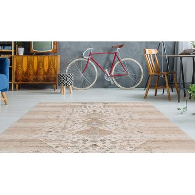 Teppich ARTE ESPINA "Baroque 1100" Gr. 3, beige, B:120cm H:5mm L:170cm, Kunstfaser, Teppiche, Teppich, Wohnzimmer