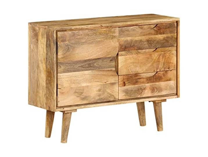 HEFZGDB Einzigartiges Sideboard Mangoholz Handwerkskunst Funktionales Sideboard mit Stauraum für Wohnzimmer Handgefertigtes Mangoholz Retro Design Robustes aus Massivholz im Landhausstil