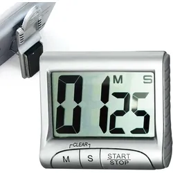 Digitaler Timer mit großem Display silber
