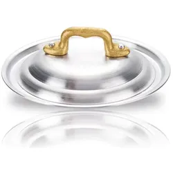 Pensofal 4955 Academy Class Aluminum Lid With Cast Brass Knob 28cm, Zubehör Kochgeschirr, Silber