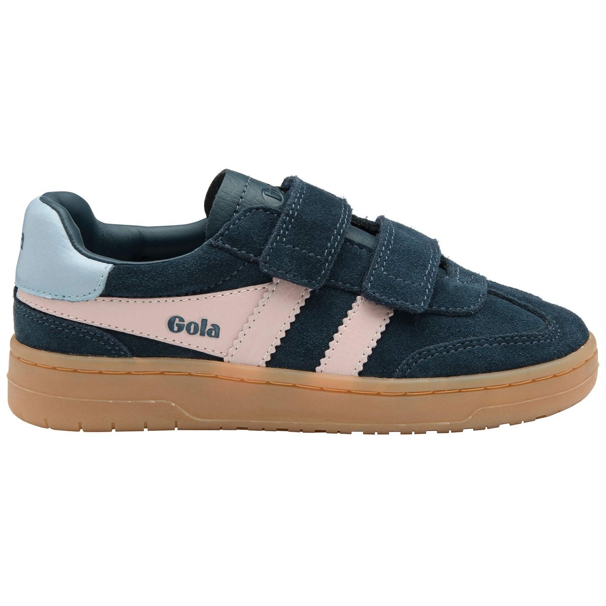 Gola Viper Strap Sneaker Kids navy/chalk pink/air/gum (EH) 29 CKA611-EH-29-navychalkpinkairgum