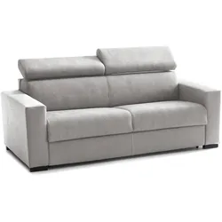 Dmora Schlafsofa Agrippina, Großes 2-Sitzer-Sofa, 100% Made in Italy, Wohnzimmersofa mit drehbarer Öffnung, Cm 200x95h85, Grau