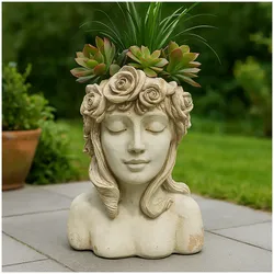 HTI-Living Pflanzgefäß Apollon Büste Aphrodite