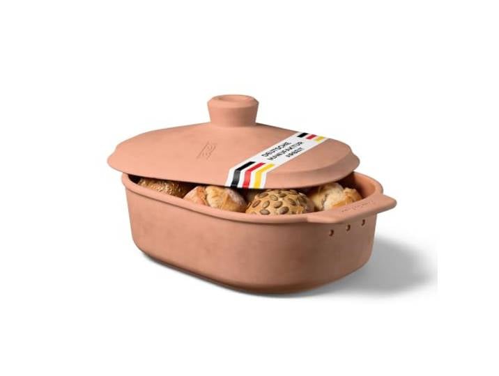 myromy® Brot-Frische-Topf 3,5 L – Brotkasten & Brottopf aus Keramik TONTOPF BROT – atmungsaktiv · Brotaufbewahrung · Tontopf · Brot frisch halten