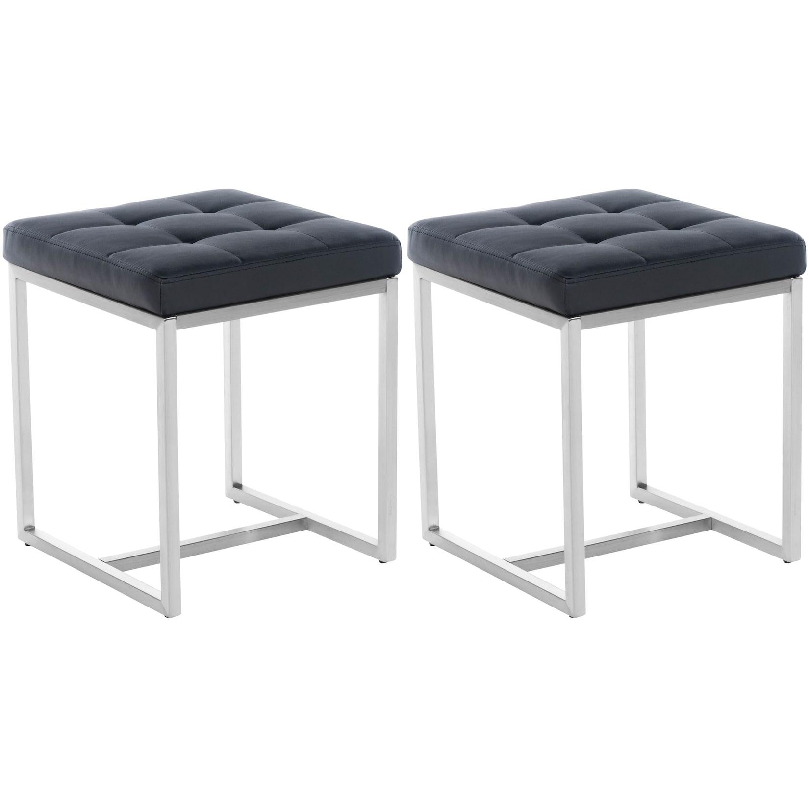 CLP 2er Set Sitzhocker Barci Farbe: schwarz